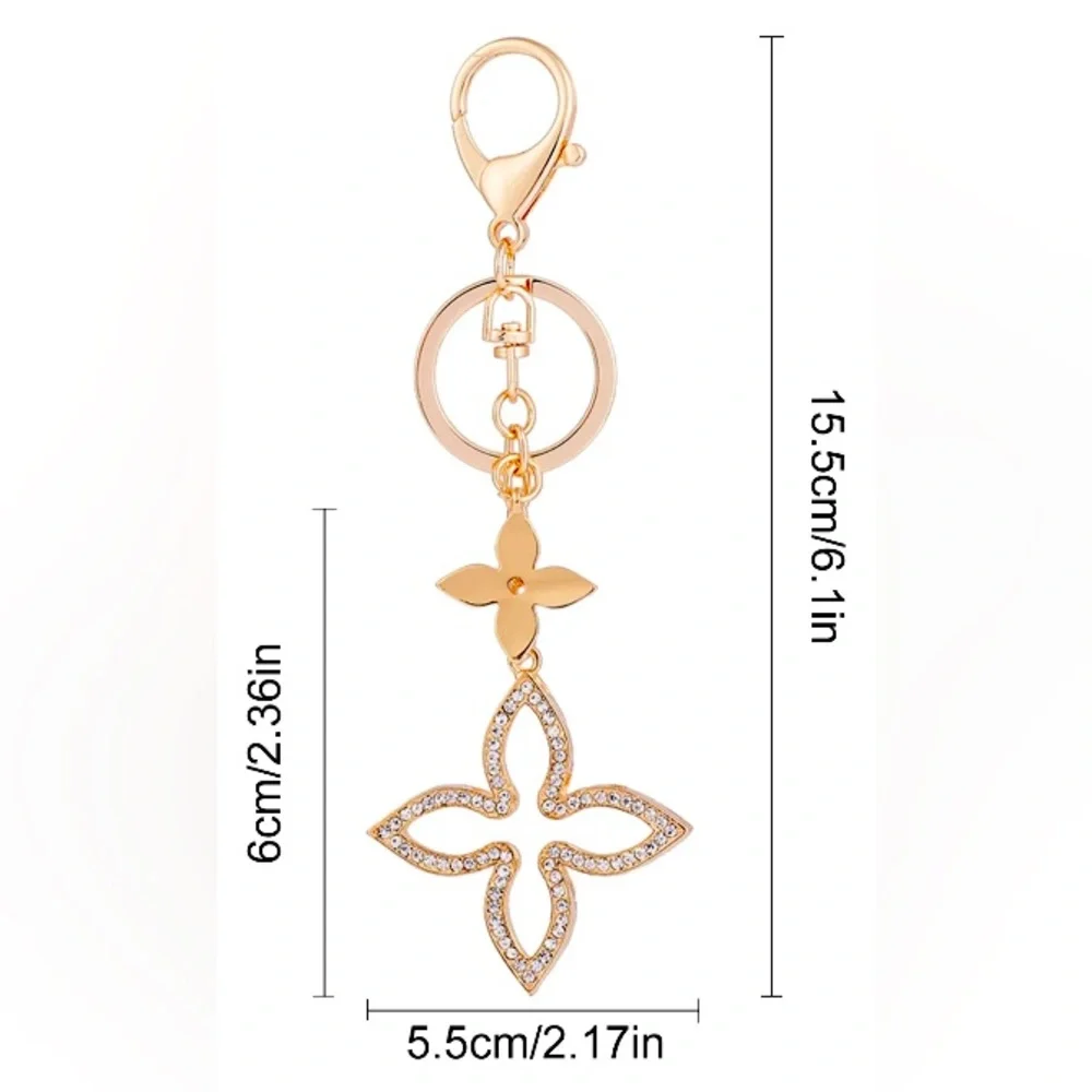 BAG CHARM/KEYCHAIN: Four Leaf Clover, NWT